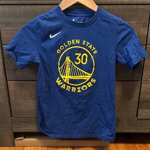 Nike Kids Blue Curry #30 Golden State Warriors Tee